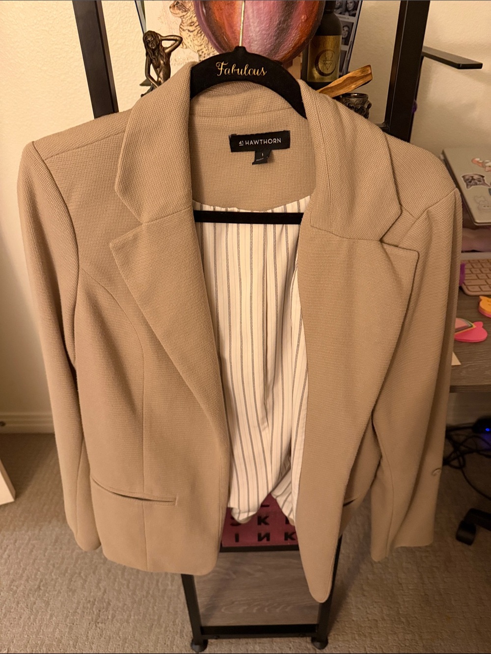 41 Hawthorn Women's Tan Blazer Jacket